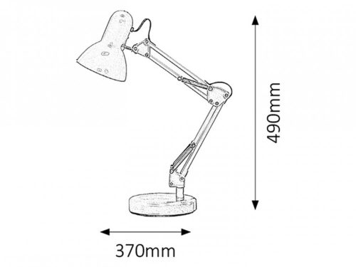 SAMSON Asztali lámpa  1xE27 Fehér